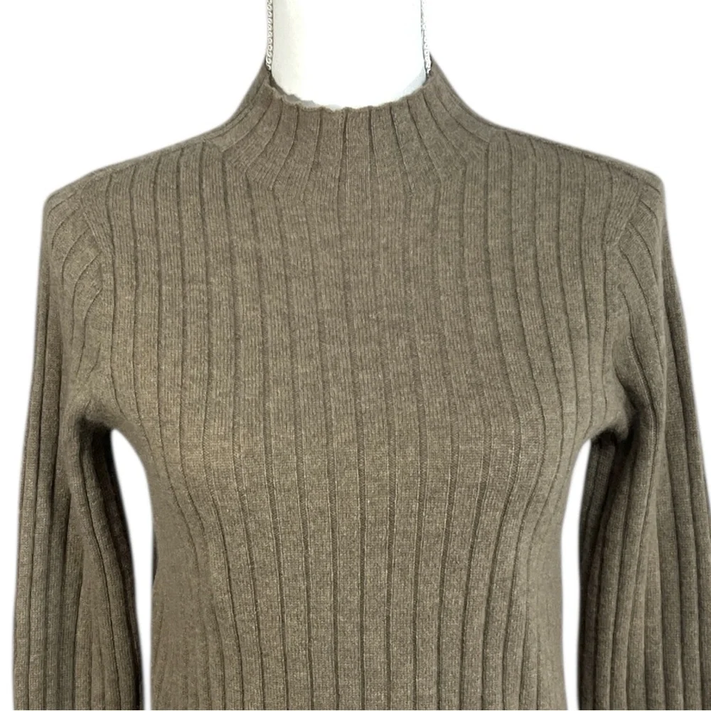 Goelia 1995 100% Cashmere Seamless Mock Neck Women Sweater Size XS/ US 2